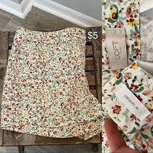 Closet clean-out, loft shorts, size 6